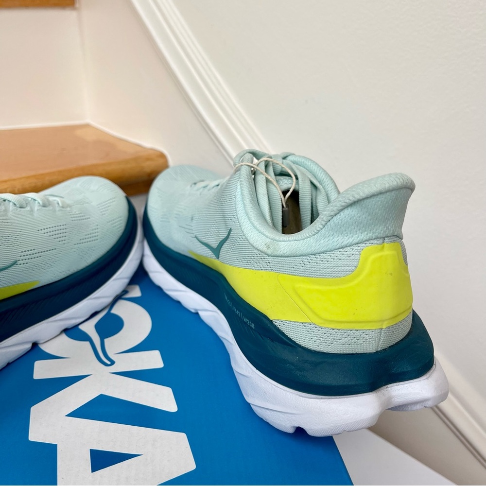 NWT Hoka Mach 4 Running Shoes in Blue Glass / Evening Primrose , Hoka One - Picture 15 of 17